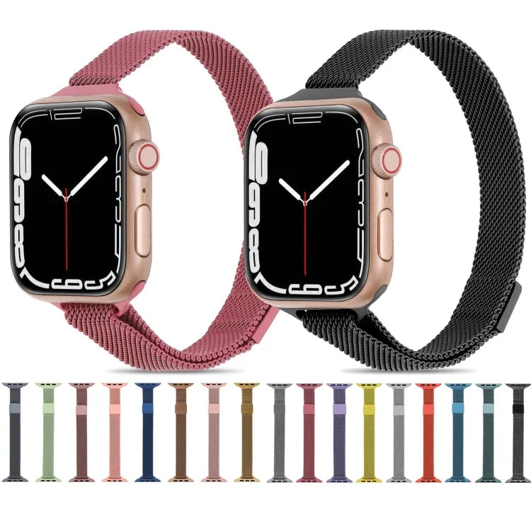 สายมิลานีสเอวเล็กสำหรับ Apple Watch Series, 7 41mm / 6&SE&5&4 40mm / 3&2&1 38mm, 7 45mm / 6&SE&5&4 44mm / 3&2&1 42mm