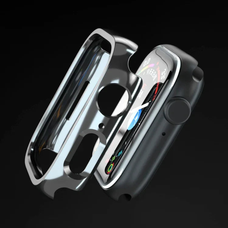 เคสป้องกันนาฬิกา PC ชุบอิเล็กโทรไลต์กลวง สำหรับ Apple Watch Series 9 / 8 / 7 41mm, สำหรับ Apple Watch Series 9 / 8 / 7 45mm