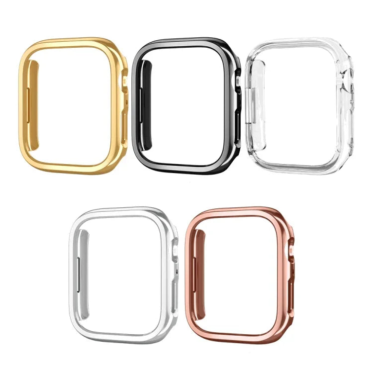 เคสป้องกันนาฬิกา PC ชุบอิเล็กโทรไลต์กลวง สำหรับ Apple Watch Series 9 / 8 / 7 41mm, สำหรับ Apple Watch Series 9 / 8 / 7 45mm