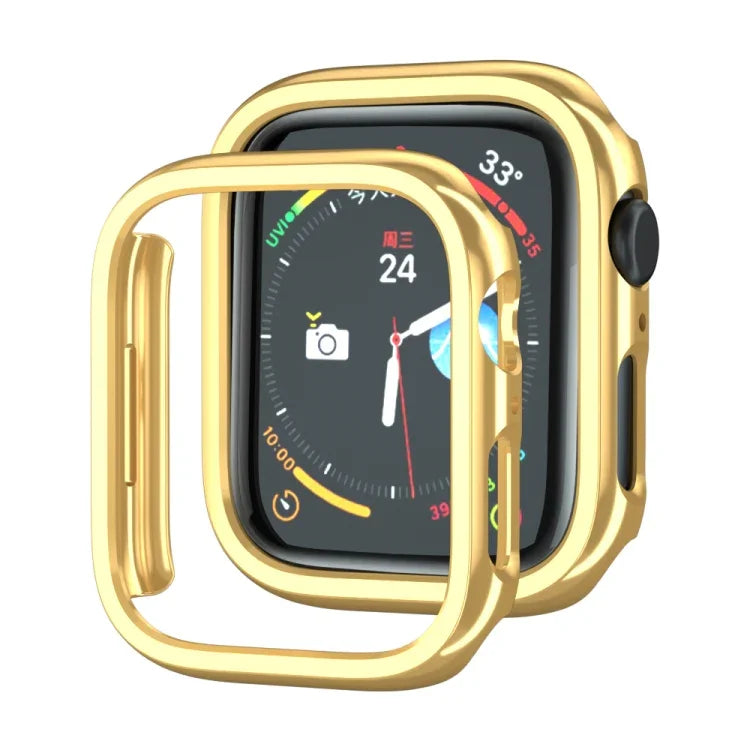 เคสป้องกันนาฬิกา PC ชุบอิเล็กโทรไลต์กลวง สำหรับ Apple Watch Series 9 / 8 / 7 41mm, สำหรับ Apple Watch Series 9 / 8 / 7 45mm