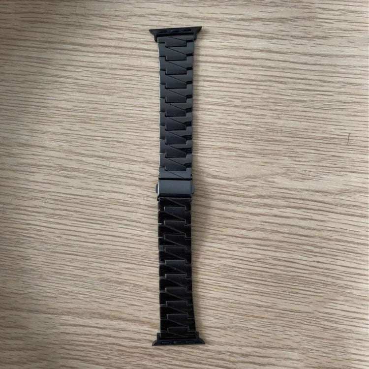 สายรัดนาฬิกาอลูมิเนียมอัลลอยด์แบบด้าน สำหรับ Apple Watch Series, 7 41mm / 6&SE&5&4 40mm / 3&2&1 38mm, 7 45mm / 6&SE&5&4 44mm / 3&2&1 42mm