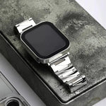สายรัดนาฬิกาอลูมิเนียมอัลลอยด์แบบด้าน สำหรับ Apple Watch Series, 7 41mm / 6&SE&5&4 40mm / 3&2&1 38mm, 7 45mm / 6&SE&5&4 44mm / 3&2&1 42mm