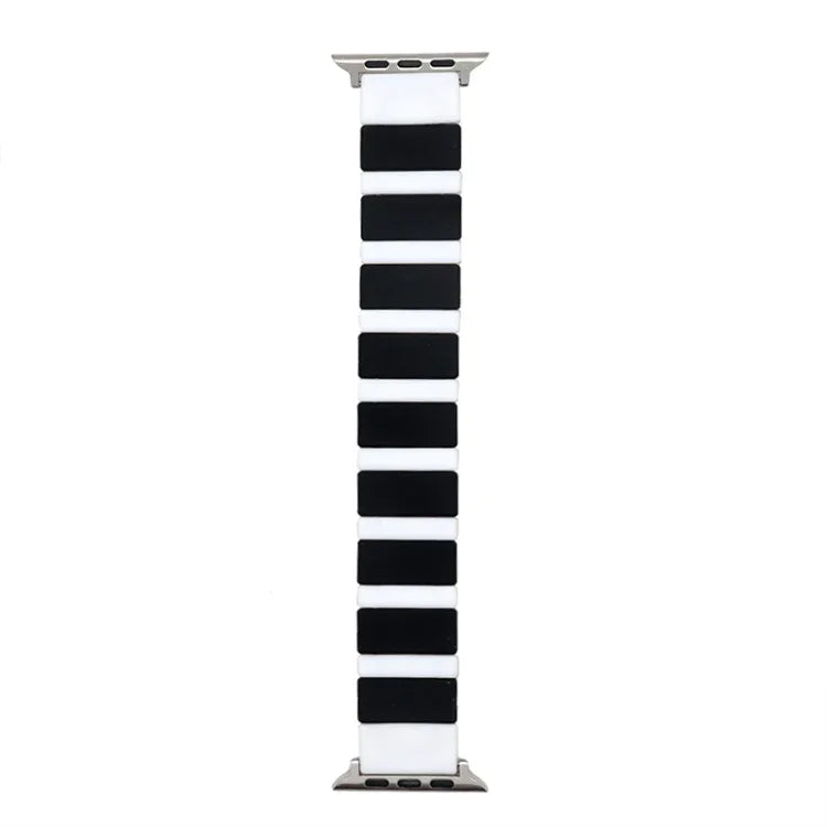 สายรัดนาฬิกาซิลิโคนแบบต่อ สำหรับ Apple Watch Series, 7 41mm / 6&SE&5&4 40mm / 3&2&1 38mm, 7 45mm / 6&SE&5&4 44mm / 3&2&1 42mm
