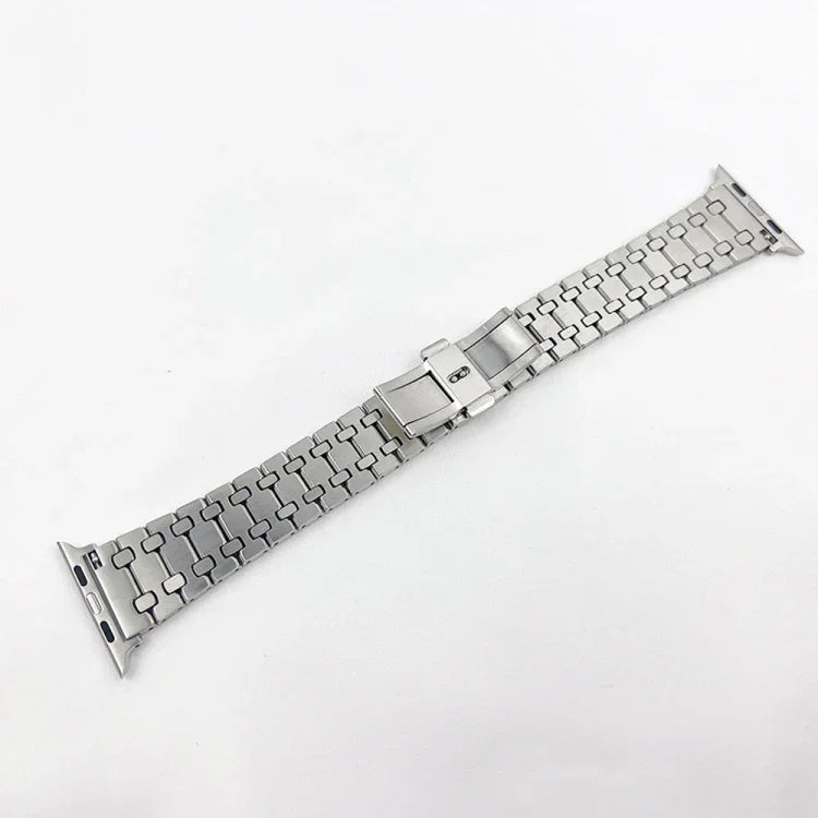 สายรัดนาฬิกาโลหะโอ๊คสามเส้น สำหรับ Apple Watch Series, 7 41mm / 6&SE&5&4 40mm / 3&2&1 38mm, 7 45mm / 6&SE&5&4 44mm / 3&2&1 42mm