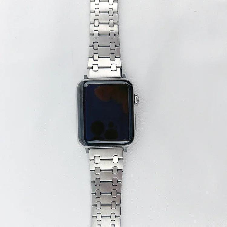 สายรัดนาฬิกาโลหะโอ๊คสามเส้น สำหรับ Apple Watch Series, 7 41mm / 6&SE&5&4 40mm / 3&2&1 38mm, 7 45mm / 6&SE&5&4 44mm / 3&2&1 42mm