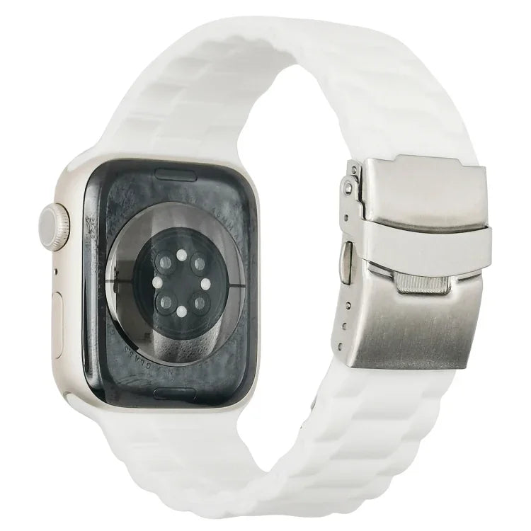สายรัดนาฬิกาแบบสามเม็ด สำหรับ Apple Watch Series, 7 41mm / 6&SE&5&4 40mm / 3&2&1 38mm, 7 45mm / 6&SE&5&4 44mm / 3&2&1 42mm