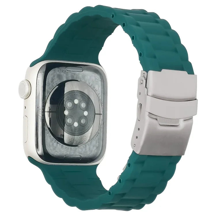 สายรัดนาฬิกาแบบสามเม็ด สำหรับ Apple Watch Series, 7 41mm / 6&SE&5&4 40mm / 3&2&1 38mm, 7 45mm / 6&SE&5&4 44mm / 3&2&1 42mm