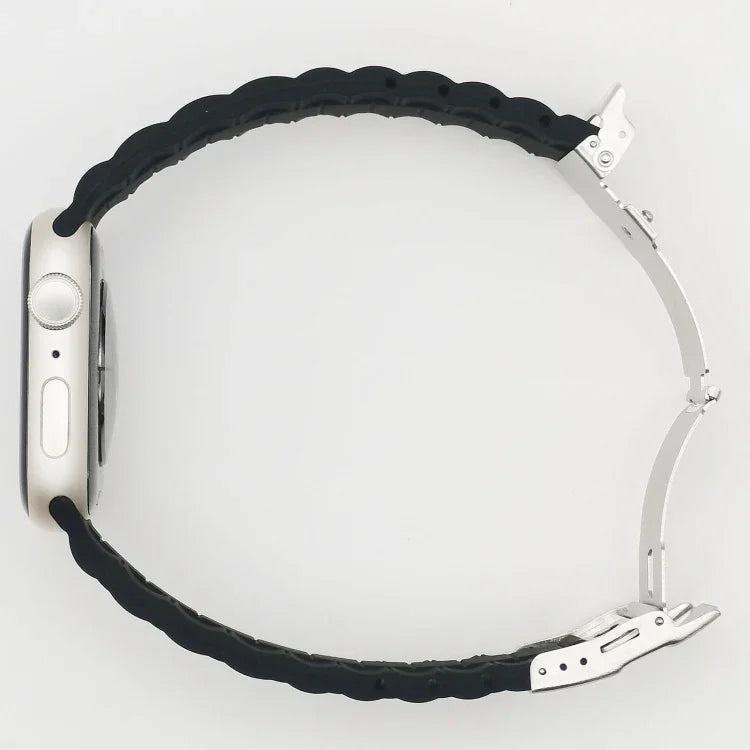 สายรัดนาฬิกาแบบสามเม็ด สำหรับ Apple Watch Series, 7 41mm / 6&SE&5&4 40mm / 3&2&1 38mm, 7 45mm / 6&SE&5&4 44mm / 3&2&1 42mm