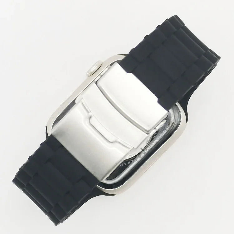 สายรัดนาฬิกาแบบสามเม็ด สำหรับ Apple Watch Series, 7 41mm / 6&SE&5&4 40mm / 3&2&1 38mm, 7 45mm / 6&SE&5&4 44mm / 3&2&1 42mm