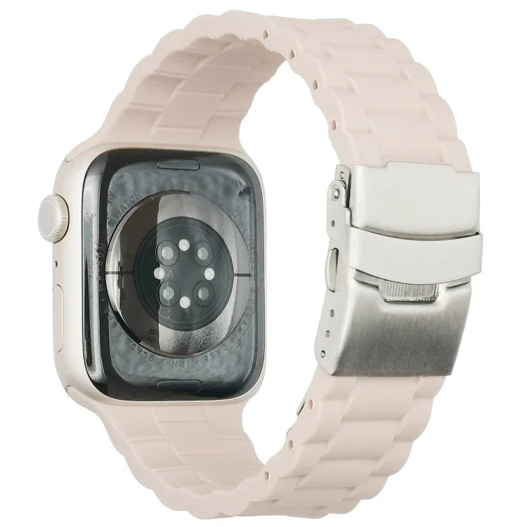 สายรัดนาฬิกาแบบสามเม็ด สำหรับ Apple Watch Series, 7 41mm / 6&SE&5&4 40mm / 3&2&1 38mm, 7 45mm / 6&SE&5&4 44mm / 3&2&1 42mm