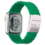 สายรัดนาฬิกาแบบสามเม็ด สำหรับ Apple Watch Series, 7 41mm / 6&SE&5&4 40mm / 3&2&1 38mm, 7 45mm / 6&SE&5&4 44mm / 3&2&1 42mm