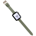 สายรัดนาฬิกาหนังเรียบ สำหรับ Apple Watch Series, 7 41mm / 6&SE&5&4 40mm / 3&2&1 38mm, 7 45mm / 6&SE&5&4 44mm / 3&2&1 42mm