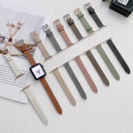 สายรัดนาฬิกาหนังเรียบ สำหรับ Apple Watch Series, 7 41mm / 6&SE&5&4 40mm / 3&2&1 38mm, 7 45mm / 6&SE&5&4 44mm / 3&2&1 42mm
