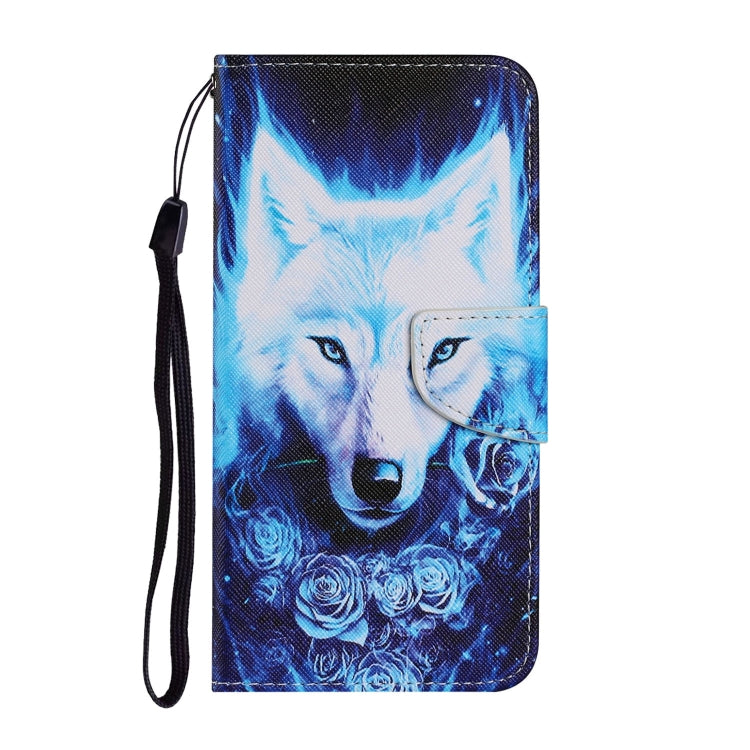Coloured Drawing Pattern Leather Phone Case, For iPhone 13 mini, For iPhone 13, For iPhone 13 Pro