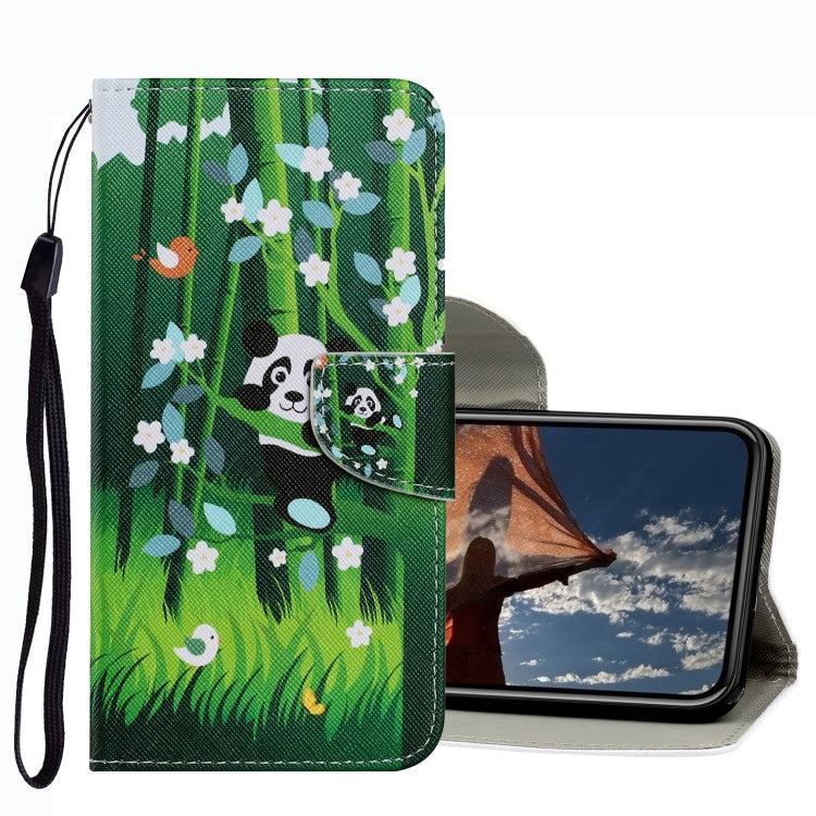 Coloured Drawing Pattern Leather Phone Case, For iPhone 13 mini, For iPhone 13, For iPhone 13 Pro