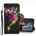 Coloured Drawing Pattern Leather Phone Case, For iPhone 13 mini, For iPhone 13, For iPhone 13 Pro