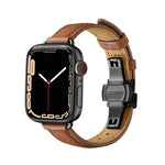 สายรัดนาฬิกาหัวเข็มขัดผีเสื้อบาง สำหรับ Apple Watch Series, 7 41mm / 6&SE&5&4 40mm / 3&2&1 38mm