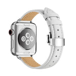 สายรัดนาฬิกาหัวเข็มขัดผีเสื้อบาง สำหรับ Apple Watch Series, 7 41mm / 6&SE&5&4 40mm / 3&2&1 38mm