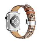 สายรัดนาฬิกาหัวเข็มขัดผีเสื้อบาง สำหรับ Apple Watch Series, 7 41mm / 6&SE&5&4 40mm / 3&2&1 38mm