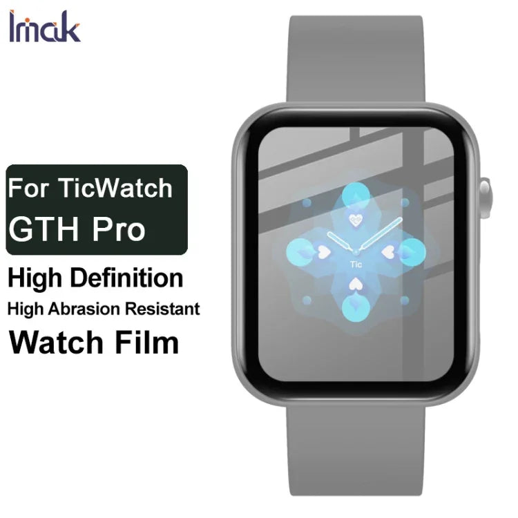 ฟิล์มป้องกันนาฬิกา IMAK Plexiglass HD สำหรับ TicWatch GTH Pro สำหรับ Samsung Galaxy Watch 3 41 มม. สำหรับ Samsung Galaxy Watch 3 45 มม. สำหรับ Samsung Galaxy Watch 4 42 มม. สำหรับ Samsung Galaxy Watch 4 46 มม.