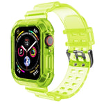 สายรัดนาฬิกาโปร่งใส สำหรับ Apple Watch Series 8&7 45mm / SE 2&6&SE&5&4 44mm / 3&2&1 42mm(สีน้ำตาลโปร่งใส), 7 41mm / 6&SE&5&4 40mm / 3&2&1 38mm, 7 45mm / 6&SE&5&4 44mm / 3&2&1 42mm