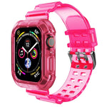 สายรัดนาฬิกาโปร่งใส สำหรับ Apple Watch Series 8&7 45mm / SE 2&6&SE&5&4 44mm / 3&2&1 42mm(สีน้ำตาลโปร่งใส), 7 41mm / 6&SE&5&4 40mm / 3&2&1 38mm, 7 45mm / 6&SE&5&4 44mm / 3&2&1 42mm