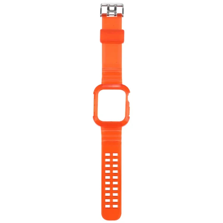 สายรัดนาฬิกาโปร่งใส สำหรับ Apple Watch Series 8&7 45mm / SE 2&6&SE&5&4 44mm / 3&2&1 42mm(สีน้ำตาลโปร่งใส), 7 41mm / 6&SE&5&4 40mm / 3&2&1 38mm, 7 45mm / 6&SE&5&4 44mm / 3&2&1 42mm