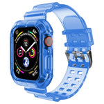 สายรัดนาฬิกาโปร่งใส สำหรับ Apple Watch Series 8&7 45mm / SE 2&6&SE&5&4 44mm / 3&2&1 42mm(สีน้ำตาลโปร่งใส), 7 41mm / 6&SE&5&4 40mm / 3&2&1 38mm, 7 45mm / 6&SE&5&4 44mm / 3&2&1 42mm