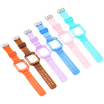 สายรัดนาฬิกาโปร่งใส สำหรับ Apple Watch Series 8&7 45mm / SE 2&6&SE&5&4 44mm / 3&2&1 42mm(สีน้ำตาลโปร่งใส), 7 41mm / 6&SE&5&4 40mm / 3&2&1 38mm, 7 45mm / 6&SE&5&4 44mm / 3&2&1 42mm