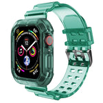 สายรัดนาฬิกาโปร่งใส สำหรับ Apple Watch Series 8&7 45mm / SE 2&6&SE&5&4 44mm / 3&2&1 42mm(สีน้ำตาลโปร่งใส), 7 41mm / 6&SE&5&4 40mm / 3&2&1 38mm, 7 45mm / 6&SE&5&4 44mm / 3&2&1 42mm