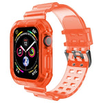 สายรัดนาฬิกาโปร่งใส สำหรับ Apple Watch Series 8&7 45mm / SE 2&6&SE&5&4 44mm / 3&2&1 42mm(สีน้ำตาลโปร่งใส), 7 41mm / 6&SE&5&4 40mm / 3&2&1 38mm, 7 45mm / 6&SE&5&4 44mm / 3&2&1 42mm