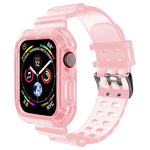 สายรัดนาฬิกาโปร่งใส สำหรับ Apple Watch Series 8&7 45mm / SE 2&6&SE&5&4 44mm / 3&2&1 42mm(สีน้ำตาลโปร่งใส), 7 41mm / 6&SE&5&4 40mm / 3&2&1 38mm, 7 45mm / 6&SE&5&4 44mm / 3&2&1 42mm