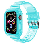 สายรัดนาฬิกาโปร่งใส สำหรับ Apple Watch Series 8&7 45mm / SE 2&6&SE&5&4 44mm / 3&2&1 42mm(สีน้ำตาลโปร่งใส), 7 41mm / 6&SE&5&4 40mm / 3&2&1 38mm, 7 45mm / 6&SE&5&4 44mm / 3&2&1 42mm