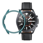 เคสใส่หน้าปัดนาฬิกา PC ประดับเพชรแถวเดียว สำหรับ Samsung Galaxy Watch 3 41 มม.