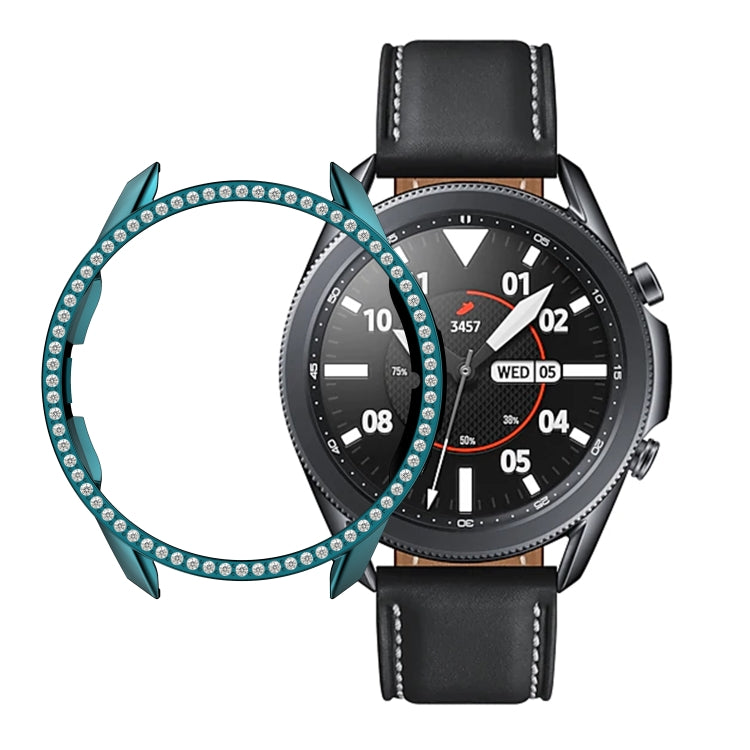 เคสใส่หน้าปัดนาฬิกา PC ประดับเพชรแถวเดียว สำหรับ Samsung Galaxy Watch 3 41 มม.