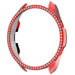 เคสใส่หน้าปัดนาฬิกา PC ประดับเพชรแถวเดียว สำหรับ Samsung Galaxy Watch 3 41 มม.