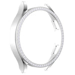 Single Row Diamond Hollowed PC Watch Case, For Samsung Galaxy Watch4 44mm