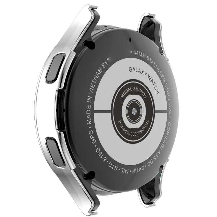 Single Row Diamond Hollowed PC Watch Case, For Samsung Galaxy Watch4 44mm