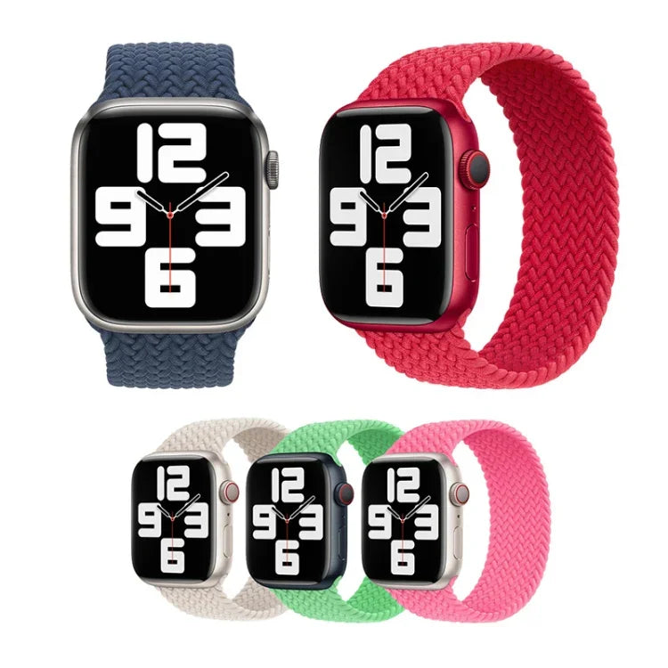สายรัดนาฬิกาถักไนลอน สำหรับ Apple Watch Series 7 41mm / 6&SE&5&4 40mm / 3&2&1 38mm, 130mm, 145mm, 155mm
