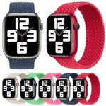 สายรัดนาฬิกาถักไนลอน สำหรับ Apple Watch Series 7 45mm / 6&SE&5&4 44mm / 3&2&1 42mm, 135mm, 150mm, 165mm