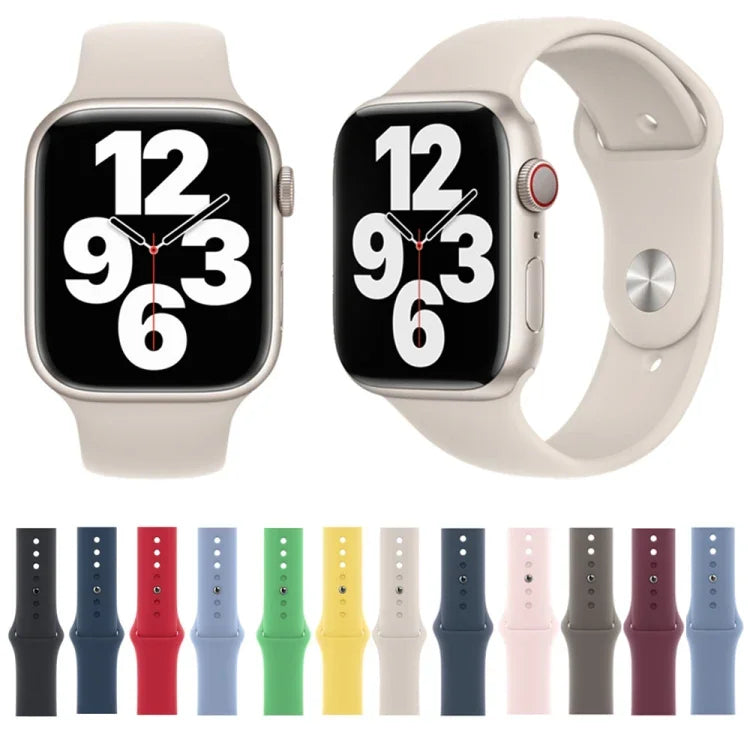 สายรัดนาฬิกาซิลิโคน สำหรับ Apple Watch Series, สำหรับ Apple Watch 42mm / 41mm / 40mm / 38mm, สำหรับ Apple Watch 46mm / 49mm / 45mm / 44mm