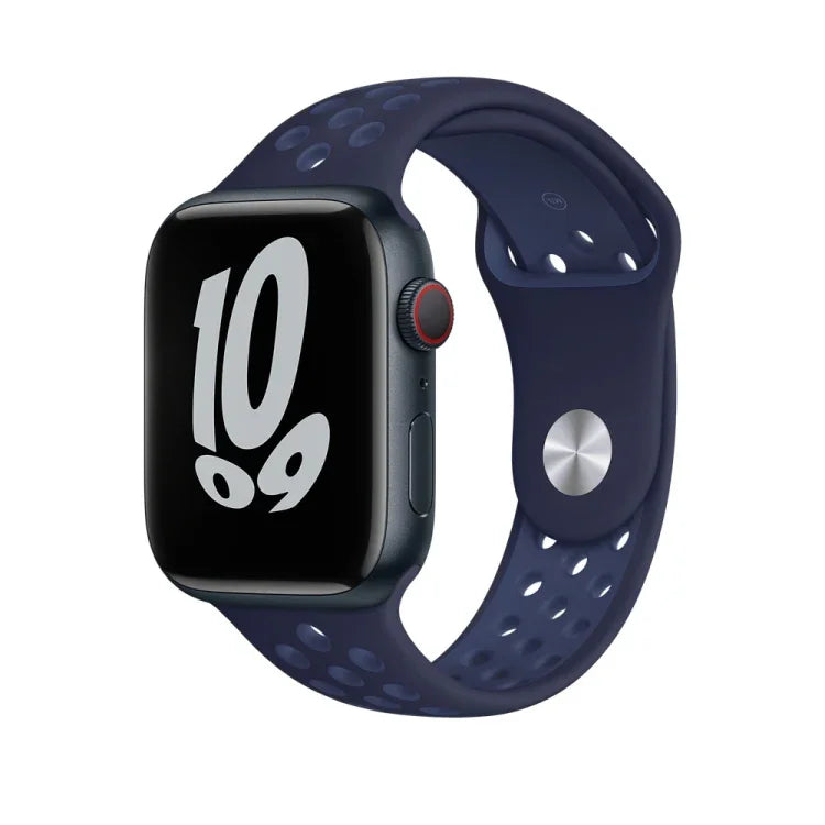สายซิลิโคนสปอร์ตสำหรับ Apple Watch Series, 7 41มม. / 6&SE&5&4 40มม. / 3&2&1 38มม., 7 45มม. / 6&SE&5&4 44มม. / 3&2&1 42มม.