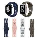 สายซิลิโคนสปอร์ตสำหรับ Apple Watch Series, 7 41มม. / 6&SE&5&4 40มม. / 3&2&1 38มม., 7 45มม. / 6&SE&5&4 44มม. / 3&2&1 42มม.