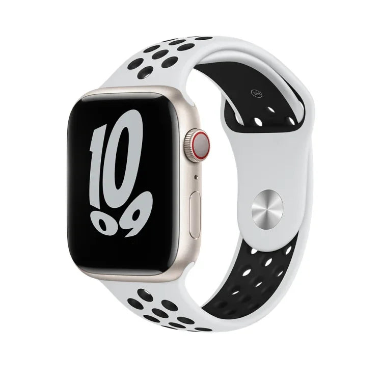 สายซิลิโคนสปอร์ตสำหรับ Apple Watch Series, 7 41มม. / 6&SE&5&4 40มม. / 3&2&1 38มม., 7 45มม. / 6&SE&5&4 44มม. / 3&2&1 42มม.