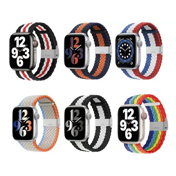 สายถักไนลอนสำหรับ Apple Watch Series, 7 41มม. / 6&SE&5&4 40มม. / 3&2&1 38มม.