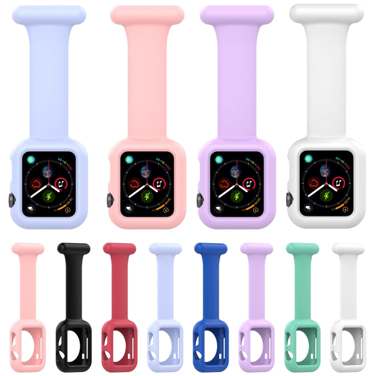 ซิลิโคนสายเข็มกลัดนาฬิกาพยาบาลสำหรับ Apple Watch Series, 7 41mm / 6&SE&5&4 40mm / 3&2&1 38mm, 7 45mm / 6&SE&5&4 44mm / 3&2&1 42mm