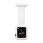 ซิลิโคนสายเข็มกลัดนาฬิกาพยาบาลสำหรับ Apple Watch Series, 7 41mm / 6&SE&5&4 40mm / 3&2&1 38mm, 7 45mm / 6&SE&5&4 44mm / 3&2&1 42mm