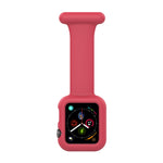 ซิลิโคนสายเข็มกลัดนาฬิกาพยาบาลสำหรับ Apple Watch Series, 7 41mm / 6&SE&5&4 40mm / 3&2&1 38mm, 7 45mm / 6&SE&5&4 44mm / 3&2&1 42mm