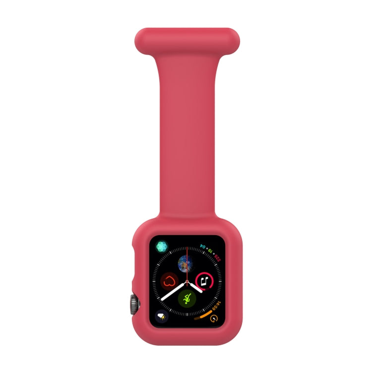 ซิลิโคนสายเข็มกลัดนาฬิกาพยาบาลสำหรับ Apple Watch Series, 7 41mm / 6&SE&5&4 40mm / 3&2&1 38mm, 7 45mm / 6&SE&5&4 44mm / 3&2&1 42mm