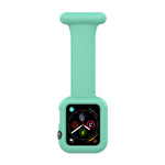 ซิลิโคนสายเข็มกลัดนาฬิกาพยาบาลสำหรับ Apple Watch Series, 7 41mm / 6&SE&5&4 40mm / 3&2&1 38mm, 7 45mm / 6&SE&5&4 44mm / 3&2&1 42mm